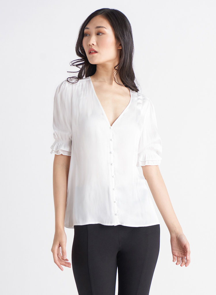 Black Tape Black Tape - Ruffle Cuff Blouse