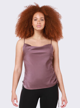 Black Tape Black Tape - Satin Cami with Drawstring