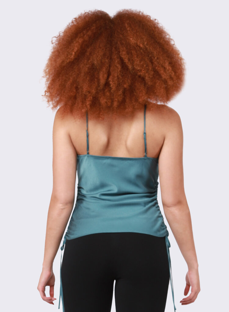 Black Tape Black Tape - Satin Cami with Drawstring