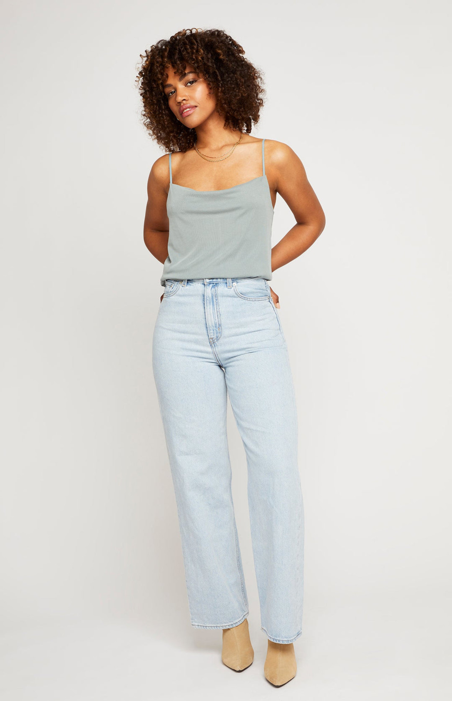 【BEEDEN】　2P CUT TOPS QINSEN Women's Sexy Twist Front V Neck T Shirts Double Lined