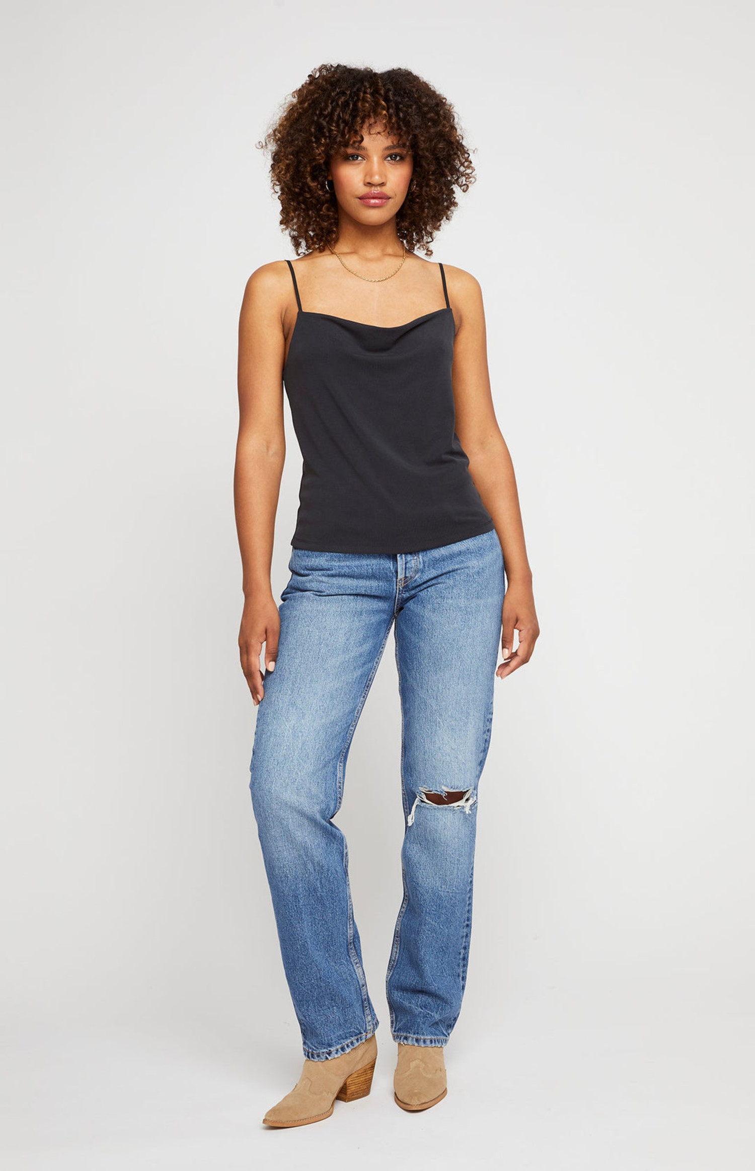 【BEEDEN】　2P CUT TOPS QINSEN Women's Sexy Twist Front V Neck T Shirts Double Lined