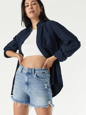 MAVI Mavi - HEIDI  Bleached Ripped High Rise Short