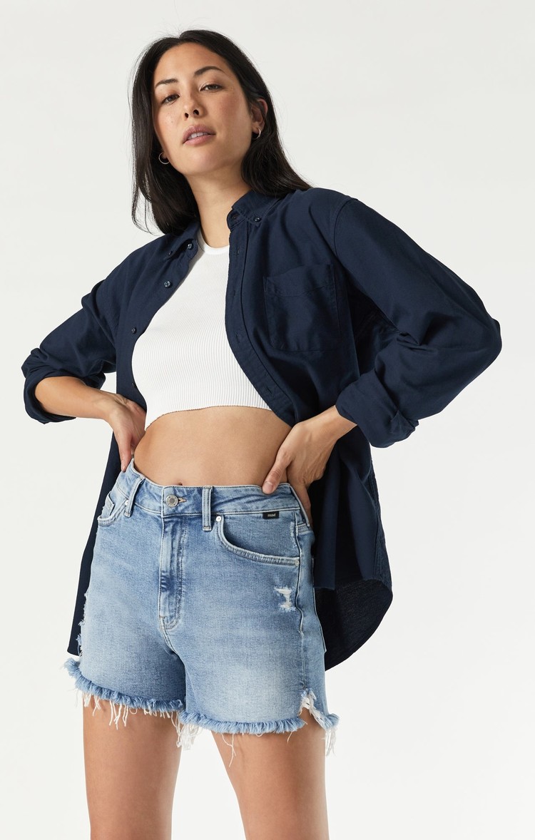 MAVI Mavi - HEIDI  Bleached Ripped High Rise Short