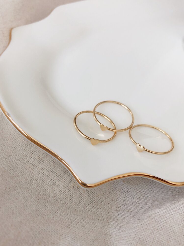 Flint J Flint J - Heart Stacking Ring