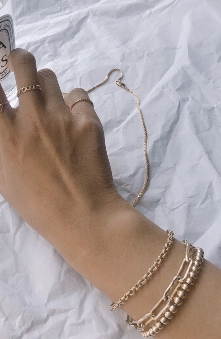 Flint J Flint J - Double Rounded Chain Bracelet