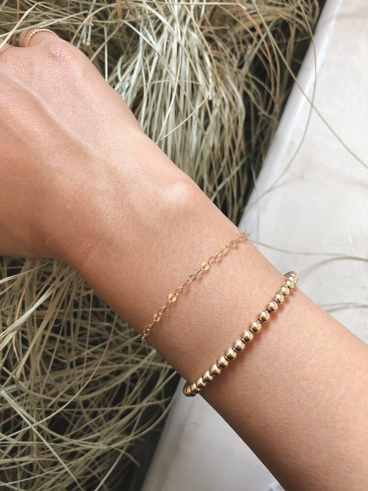 Flint J Flint J - Oval Sparkle Chain Bracelet