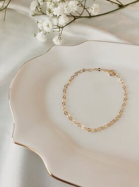 Flint J Flint J - Oval Sparkle Chain Bracelet