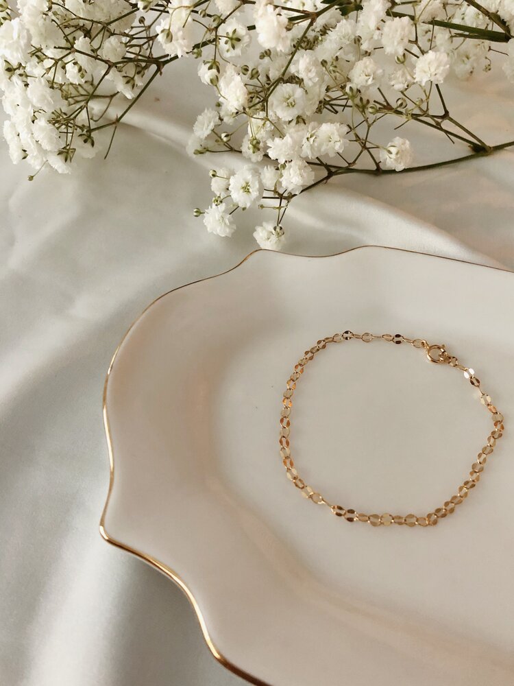 Flint J Flint J - Oval Sparkle Chain Bracelet