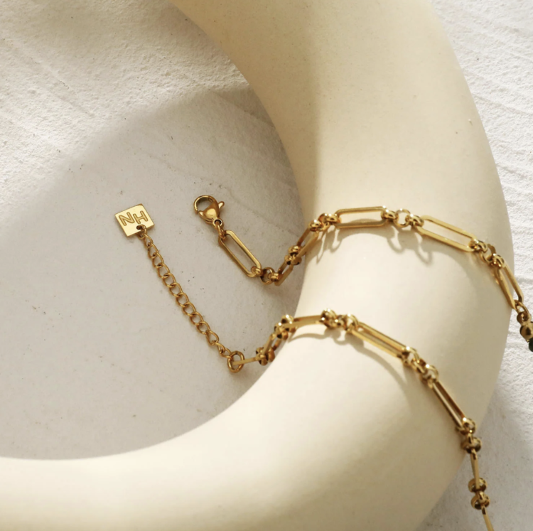 Hackney Nine Hackney Nine - LYON African Turq Charm Necklace