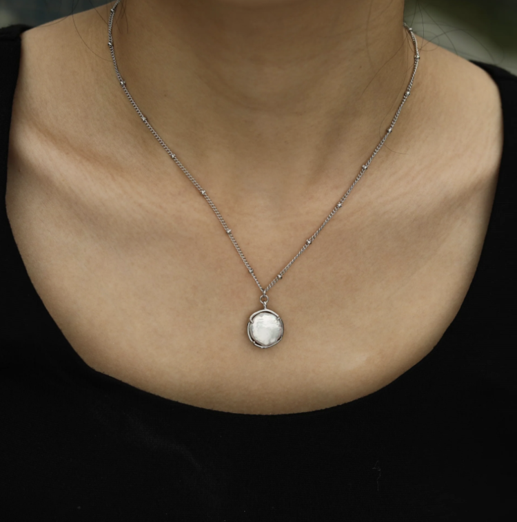 Hackney Nine Hackney Nine - LERATI Silver Chain w/Fresh Water Pearl