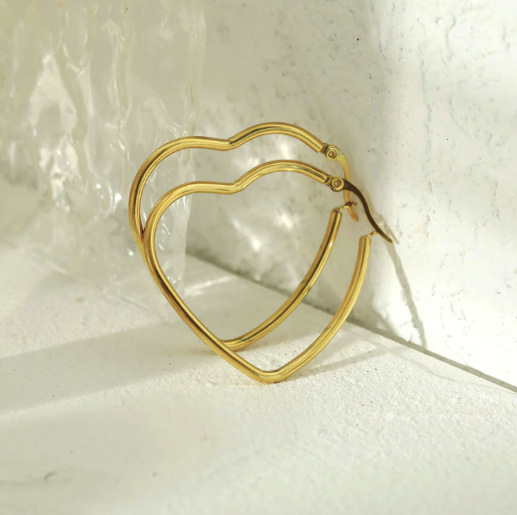 Hackney Nine - TUMBLE  Hoop Earrings in Gold