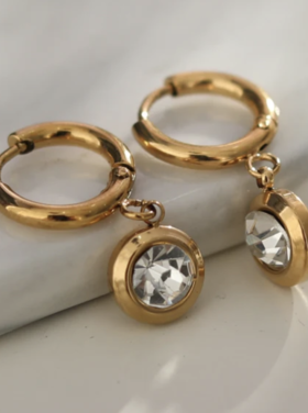 Hackney Nine Hackney Nine - ARTI Zirconia Hoop Earring