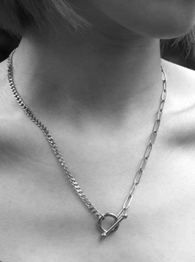 Hackney Nine Hackney Nine - CHARLOTTE Mix Chain Silver Necklace