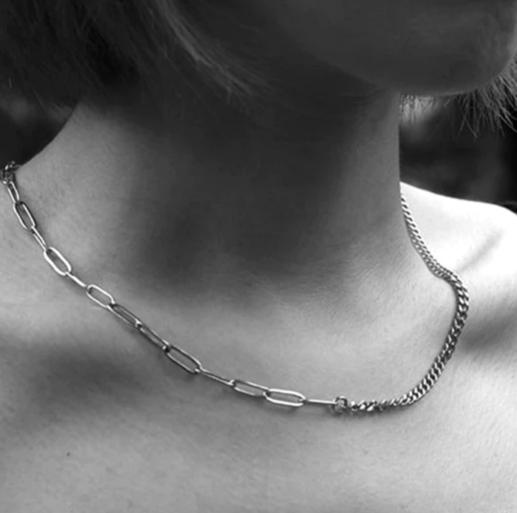 Hackney Nine Hackney Nine - CHARLOTTE Mix Chain Silver Necklace