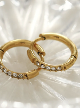 Hackney Nine Hackney Nine - DARCI Zirconia Mini Hoop Earring