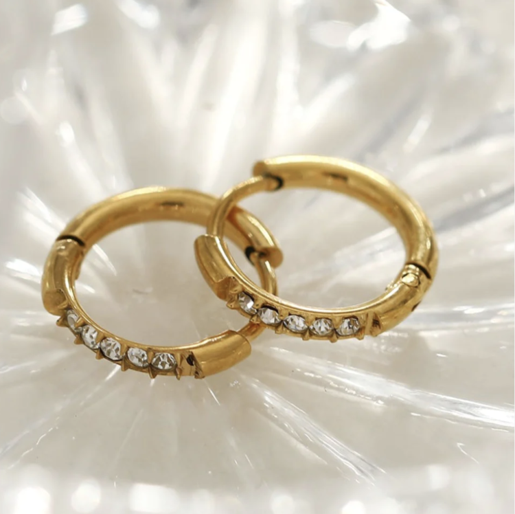 Hackney Nine Hackney Nine - DARCI Zirconia Mini Hoop Earring