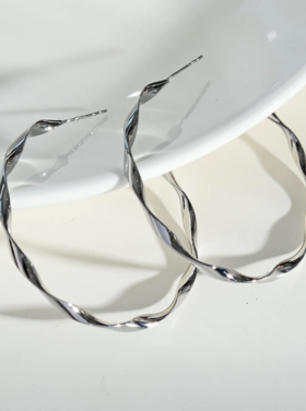 Hackney Nine Hackney Nine - VERONA Hoop Silver