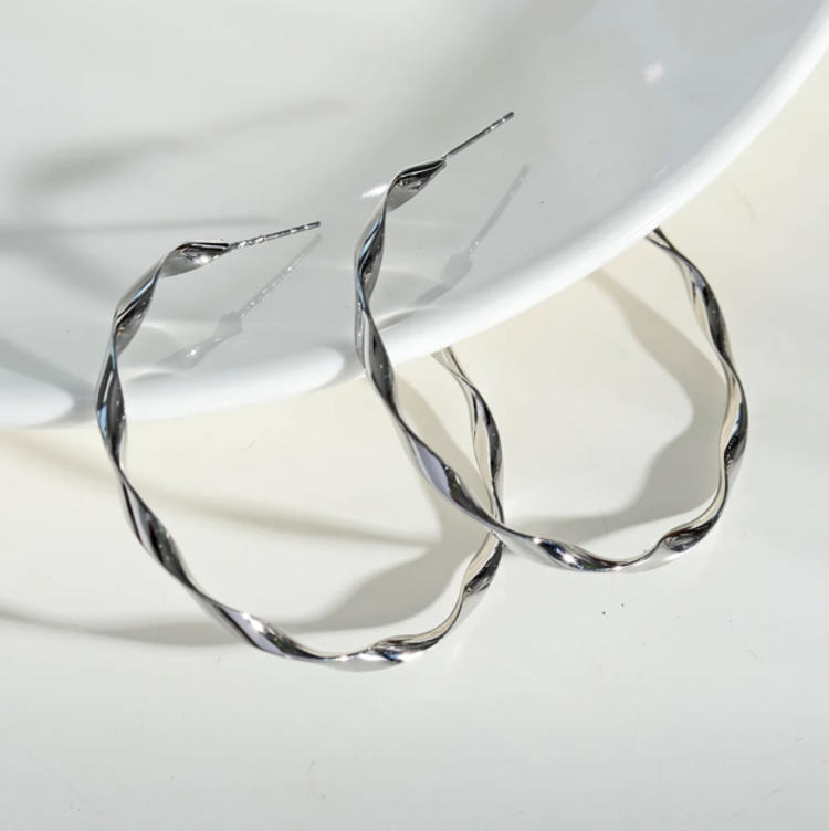 Hackney Nine Hackney Nine - VERONA Hoop Silver