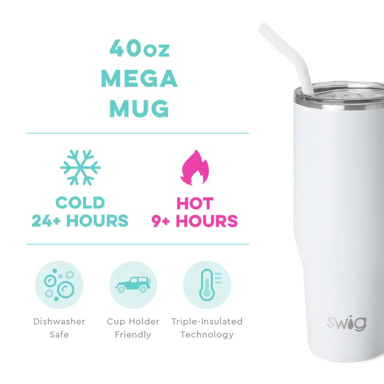 Swig Life Swig Life - White Mega Mug oz