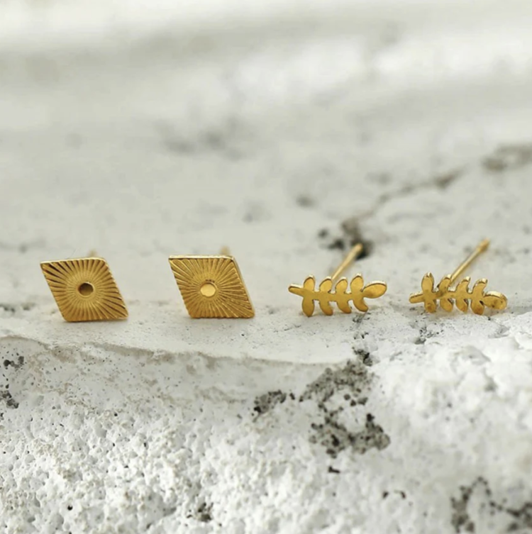 Hackney Nine Matilda- 2-Pair Stud Earring set