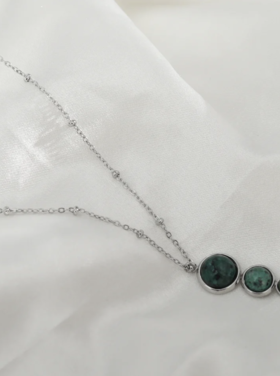 Hackney Nine Hackney Nine - INDY 3-Stone silver Necklace