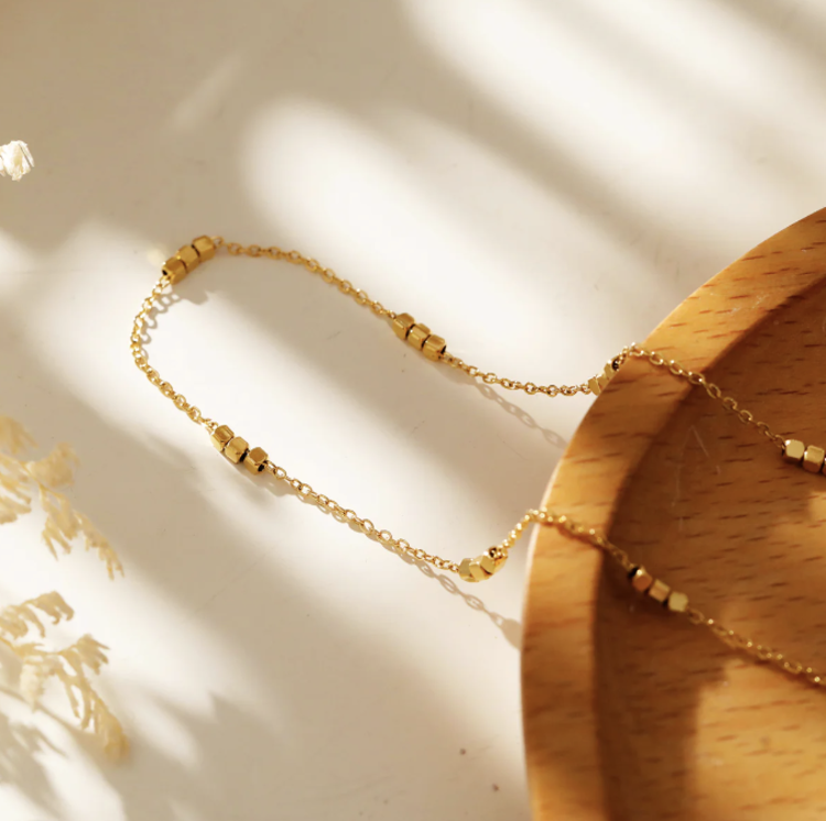 Hackney Nine Hackney Nine - ERISSA Square Bead Chain Silver