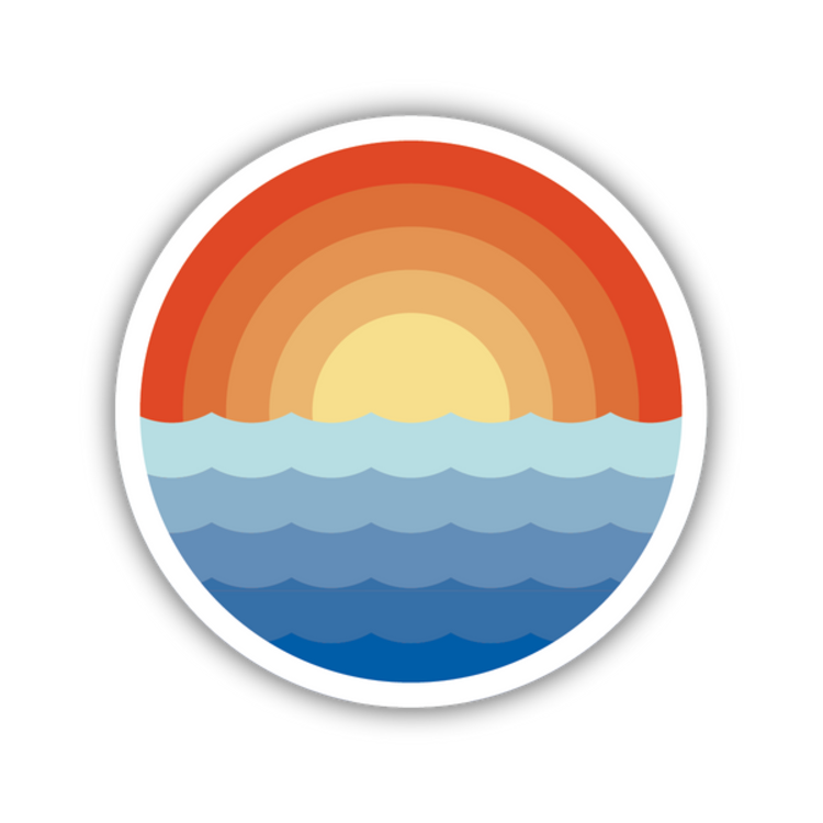 Stickers North West Stickers North West - Sunrise Waves