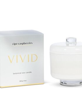 Abbott Abbott - Ripe Raspberries Candle in Pedestal Jar