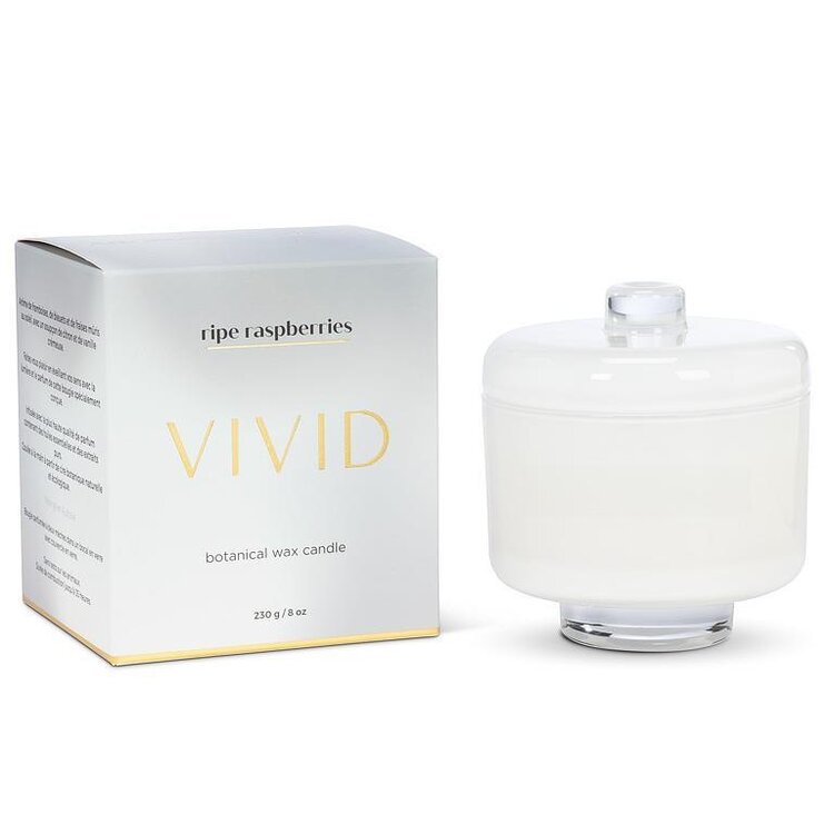 Abbott Abbott - Ripe Raspberries Candle in Pedestal Jar