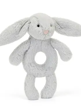 Jellycat Jellycat - Grey Bunny Ring Rattle