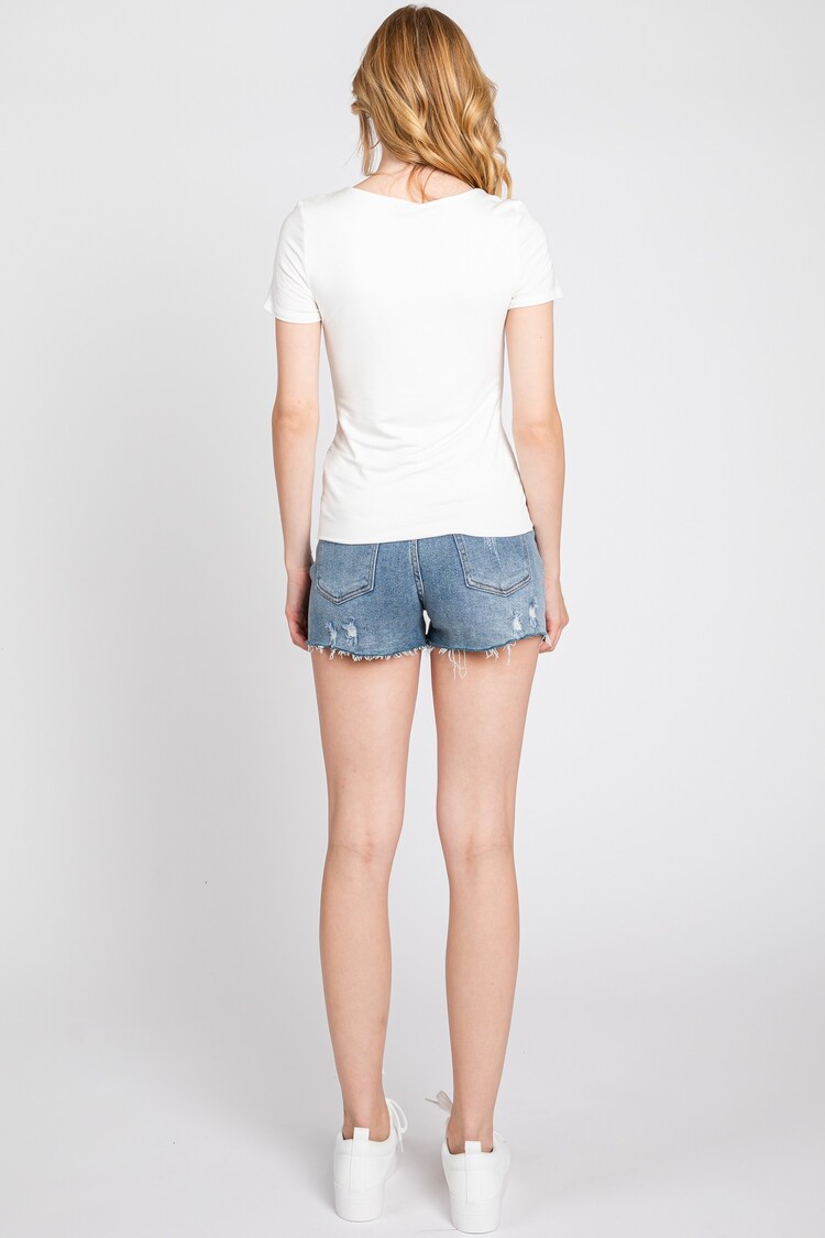 Final Touch - Double Layer Round Neck T-Shirt