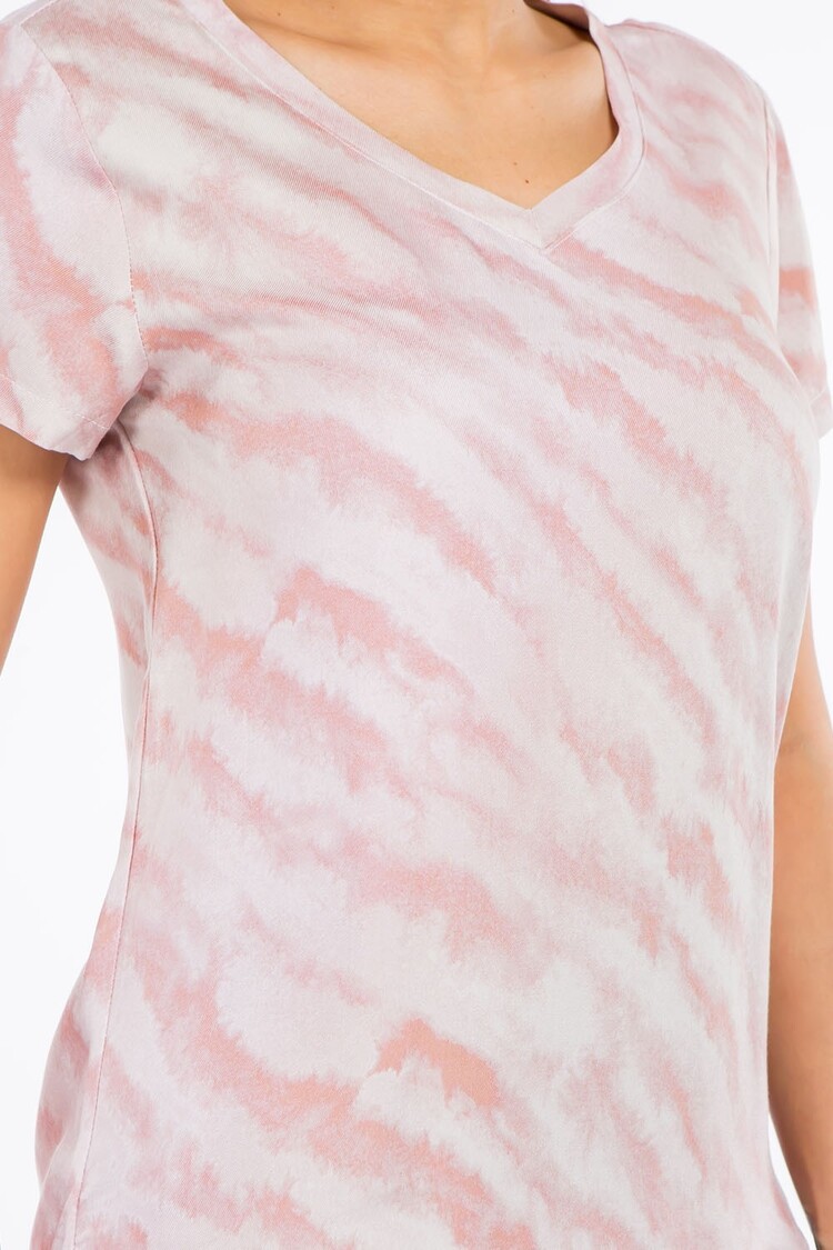 VERACCI Veracci - Solid V-Neck Rayon Top