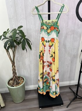 TFY Collection - Fruit Print Midi Dress