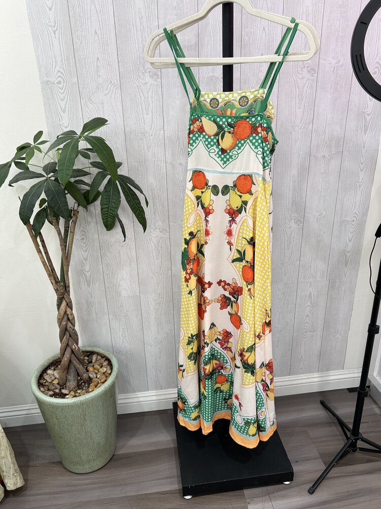 TFY Collection - Fruit Print Midi Dress