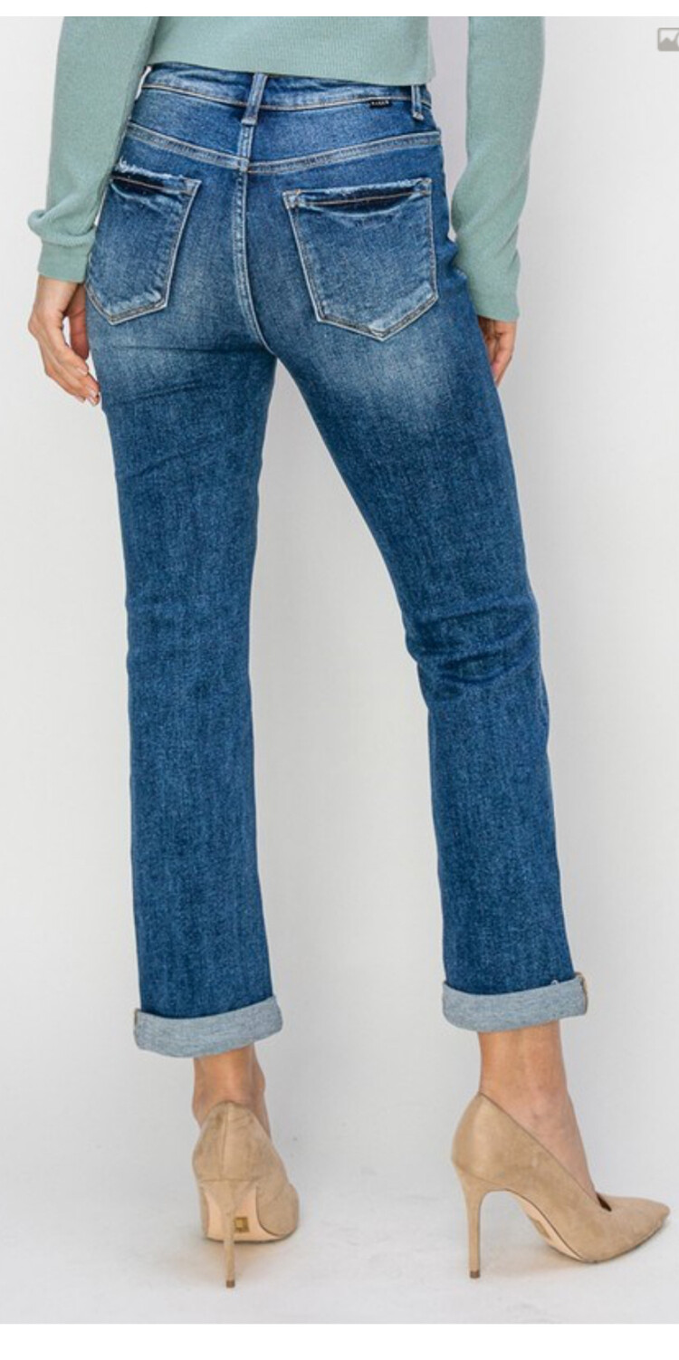 Risen RISEN - High Rise Crop Straight 5630