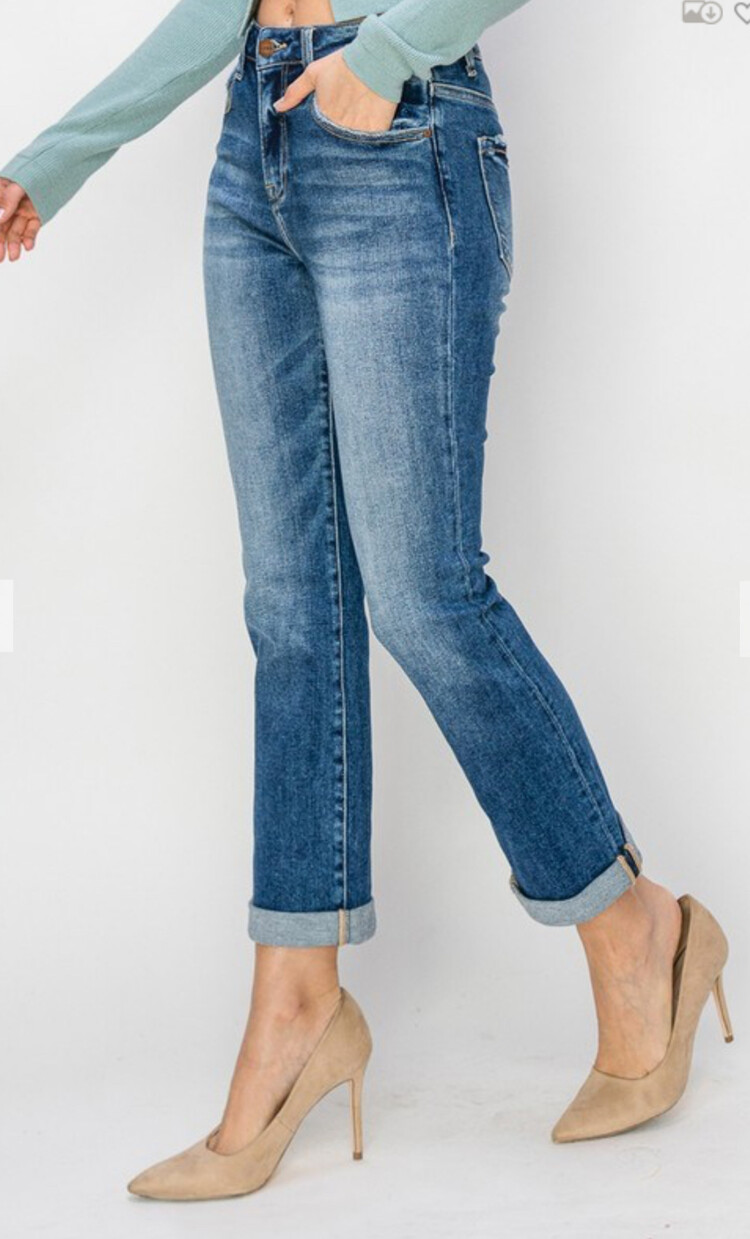 Risen RISEN - High Rise Crop Straight 5630