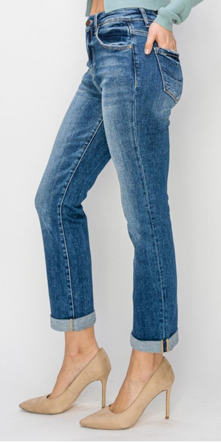 Risen RISEN - High Rise Crop Straight 5630