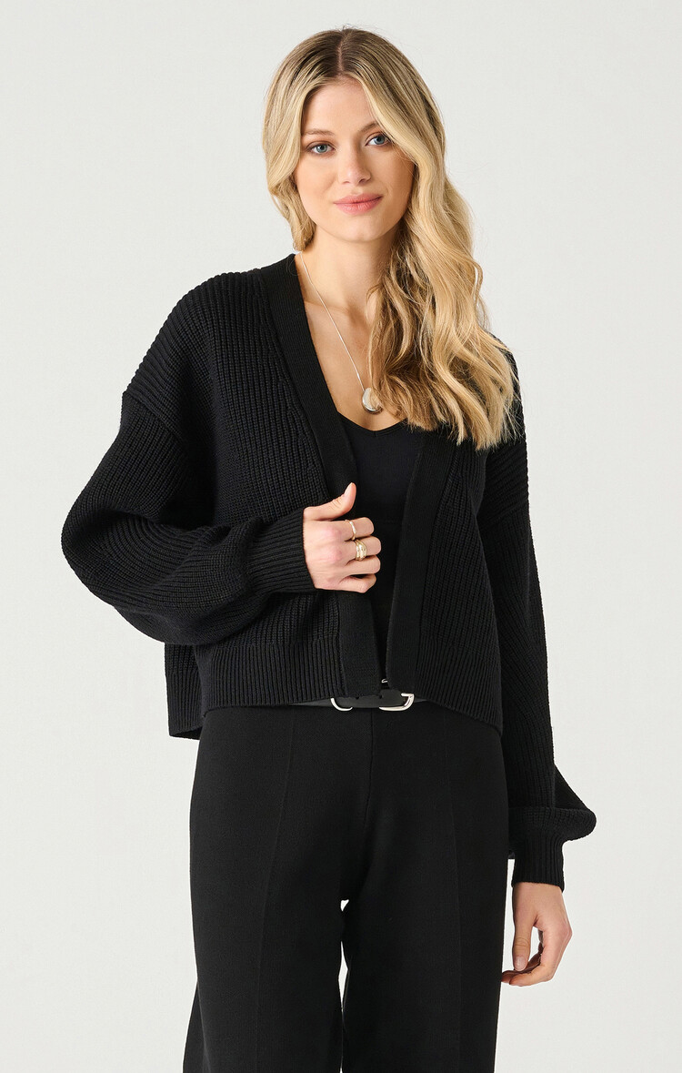 Black Tape Black Tape - Textured LS Open Cardigan
