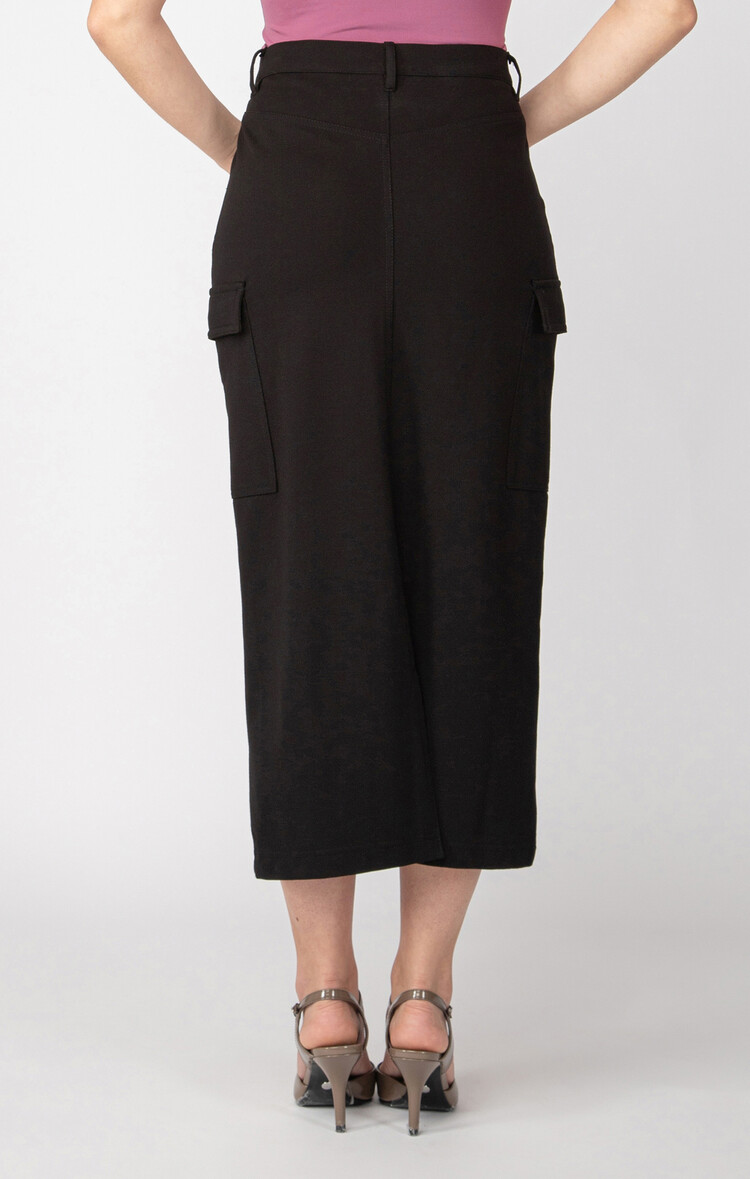 Black Tape Black Tape - Ponte Knit Cargo Skirt