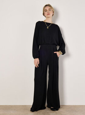 Apricot Apricot - Self Rib Wide Leg Pant