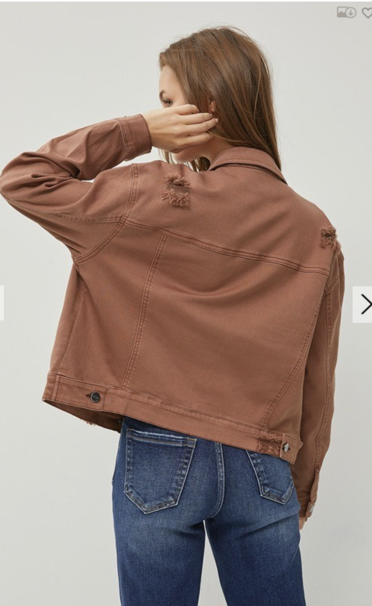 Risen Risen - Oversized Distressed Jacket 9128
