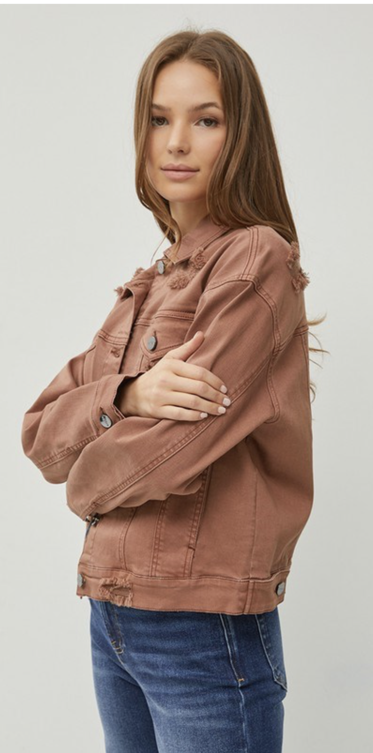 Risen Risen - Oversized Distressed Jacket 9128