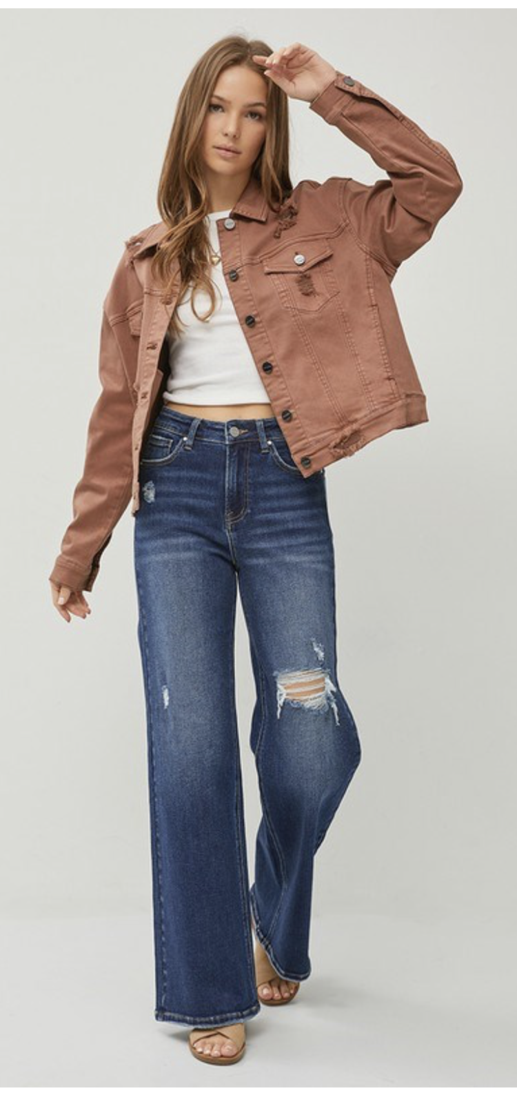 Risen Risen - Oversized Distressed Jacket 9128