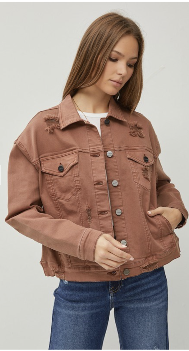Risen Risen - Oversized Distressed Jacket 9128