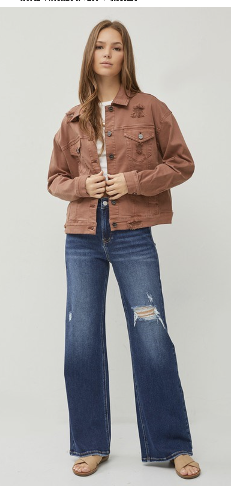 Risen Risen - Oversized Distressed Jacket 9128