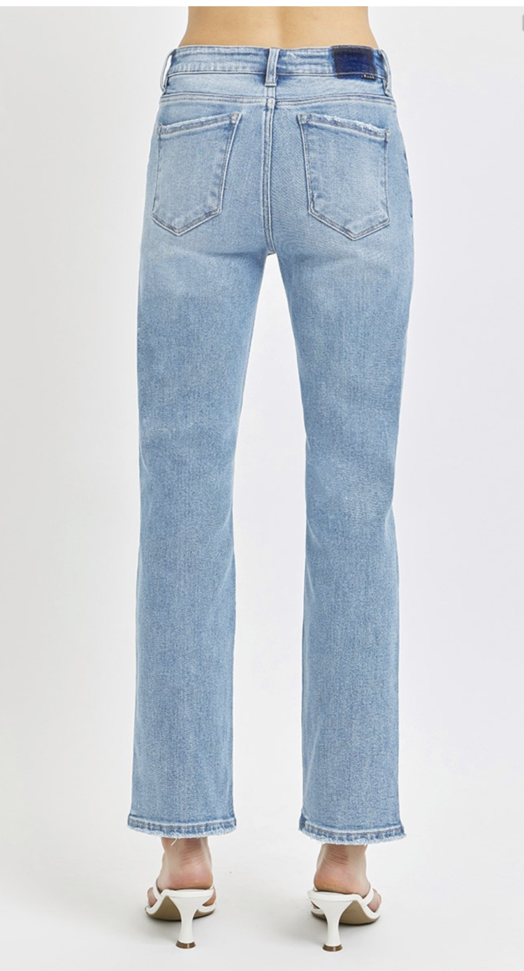 Risen Risen - 5329 Mid Rise Ankle Straight