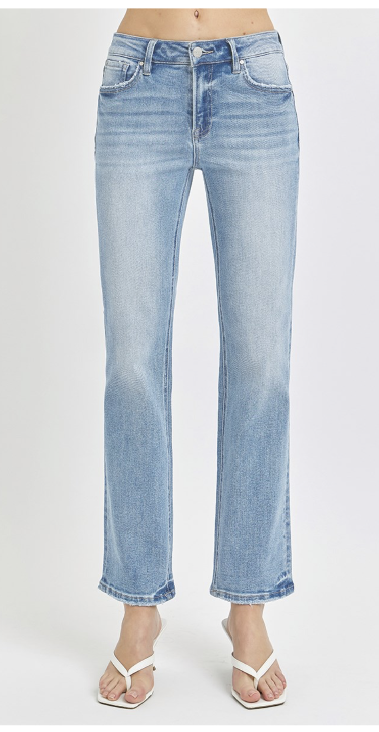 Risen Risen - 5329 Mid Rise Ankle Straight