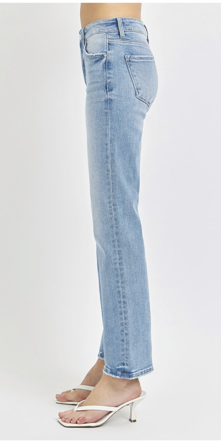 Risen Risen - 5329 Mid Rise Ankle Straight