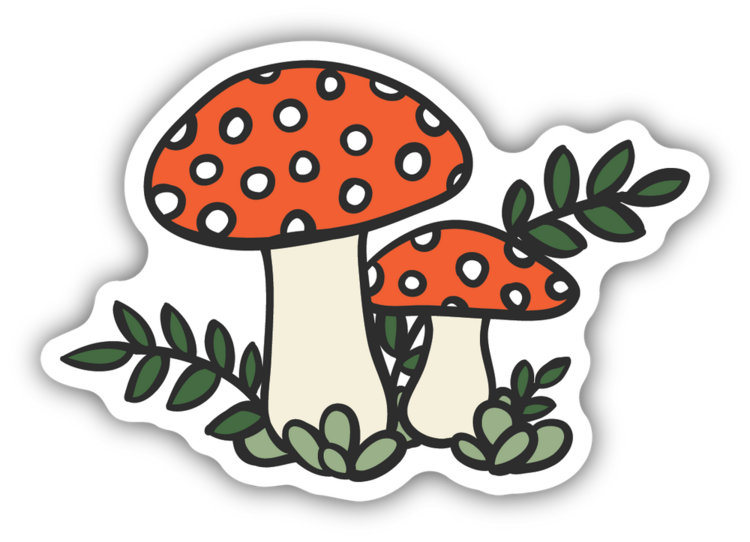 Stickers North West Stickers North West - Mushroom Sketch