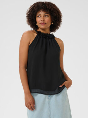 Cream Cream - EMERY  High Halter Neckline Top